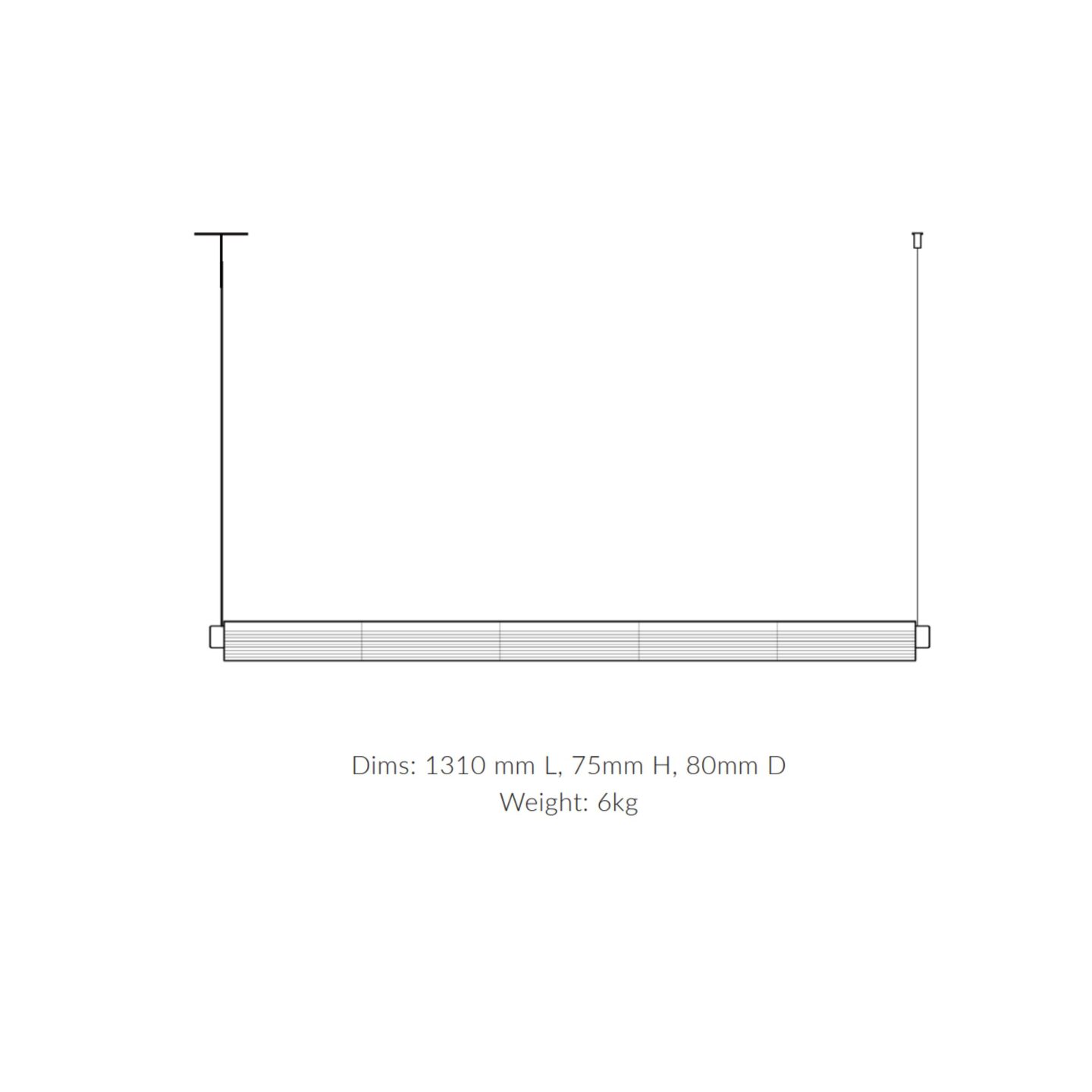 Tile Linear 130 Black Chocolate
